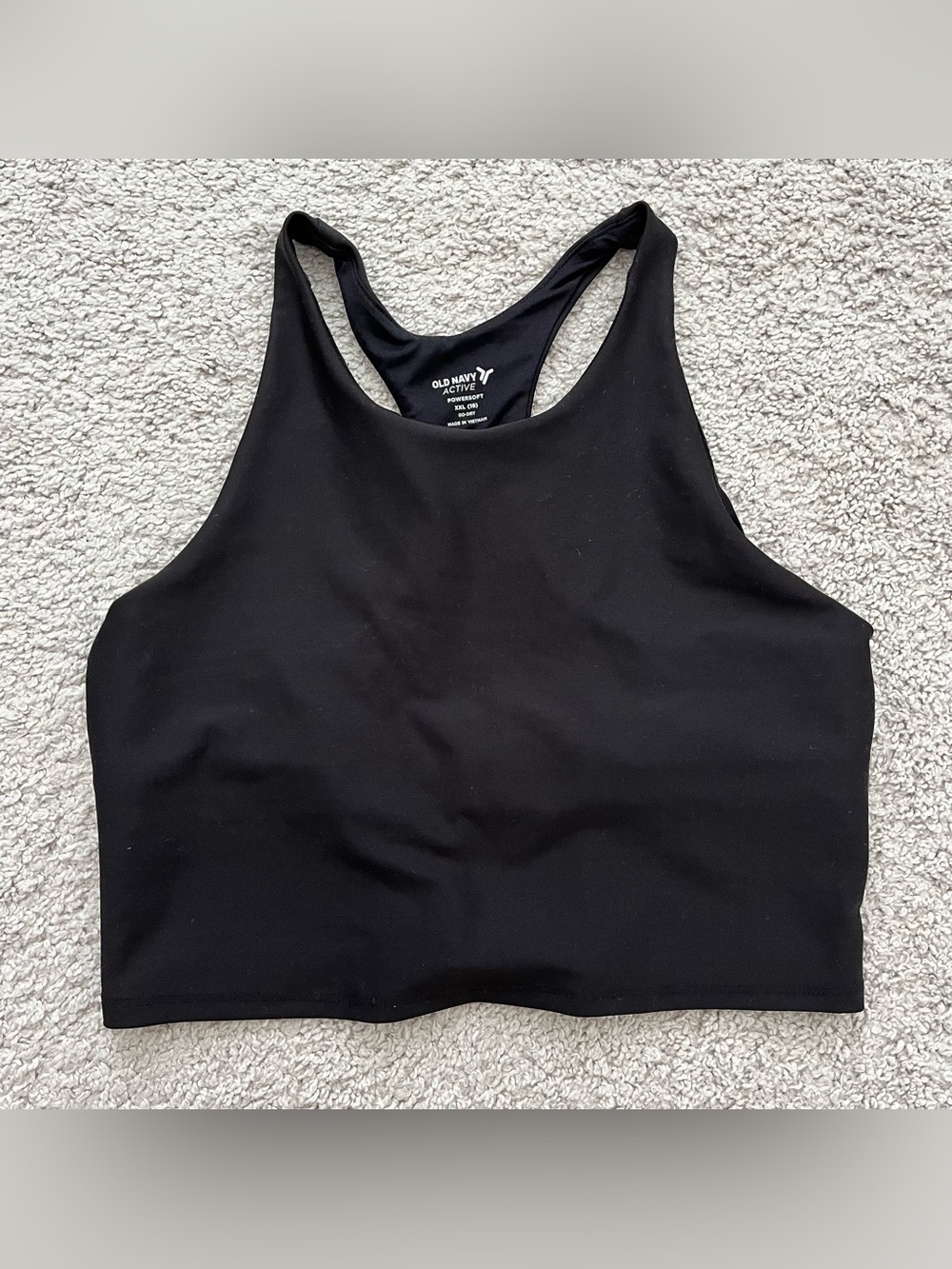 NWOT Old Navy Active Black Powersoft Racerback Sports Bra